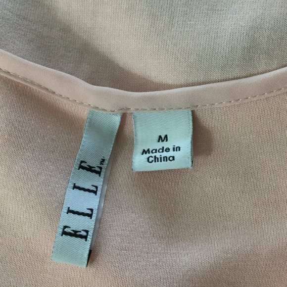 Elle Soft  Pink Shell w/black dot design, Medium - Picture 4 of 5